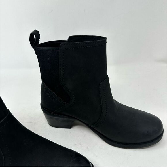 Teva Anaya Black Nubuck Slip On Booties Size 6 - Picture 3 of 10